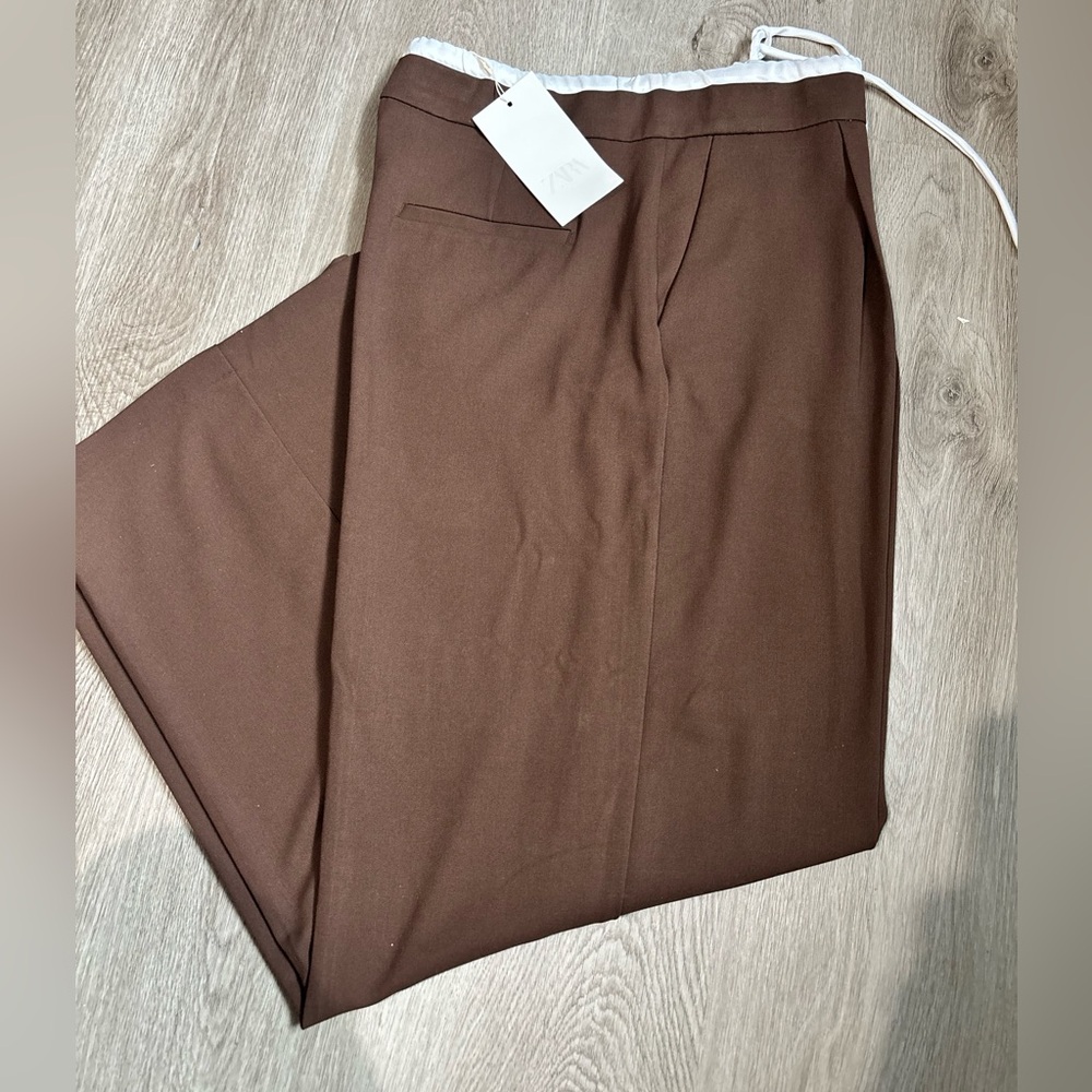 Zara Men's Dark Brown Pants
